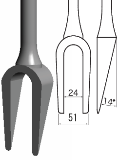 分離鑿 15/16"Separator Fork YM62