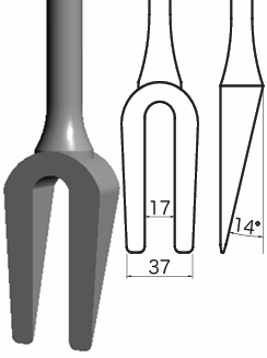 分離鑿 5/8"Separator Fork YM61