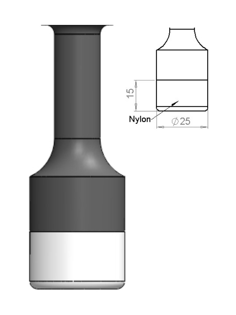 尼龍頭氣動鎚 Nylon Head Round Shank Chisel YM69