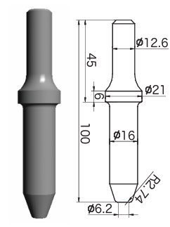 鉚釘鎚／Hammer Chisel  (1/8") YM702