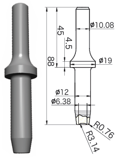 鉚釘鎚／ Hammer Chisel  (1/8") YM903