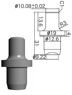 鉚釘鎚／Hammer Chisel  (3/16") YM722