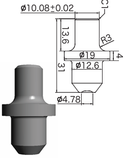 鉚釘鎚／Hammer Chisel  (3/32") YM719