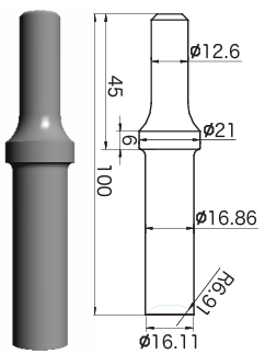 鉚釘鎚／Hammer Chisel  (5/16") YM706