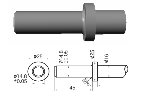 16mm圓型／Round 14.8mm