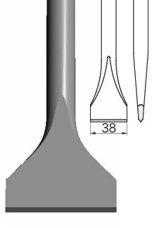 38寬平型/38mm Wide Cutting Chisel YM41