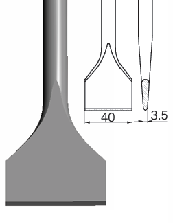 40寬平型/40mm Wide Cutting Chisel YM18