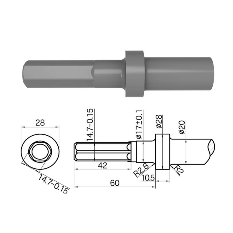 20mm六角型／ Hex. 14.7mm （圓唇）