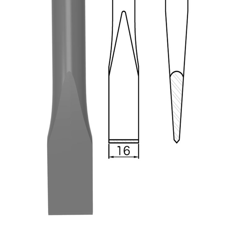 16寬平型／16mm Wide Cutting Chisel YM37